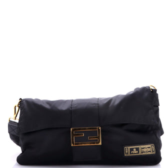 Fendi Porter Baguette Bag Nylon Large