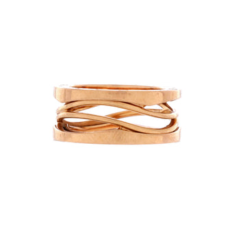 Bvlgari B.Zero1 Design Legend Zaha Hadid Three Band Ring 18K Rose Gold