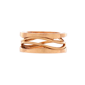 Bvlgari B.Zero1 Design Legend Zaha Hadid Three Band Ring 18K Rose Gold