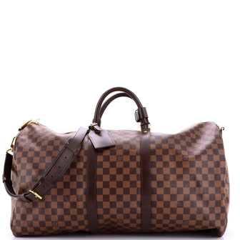 Louis Vuitton Keepall Bandouliere Bag Damier 55