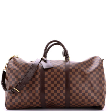 Louis Vuitton Keepall Bandouliere Bag Damier 55