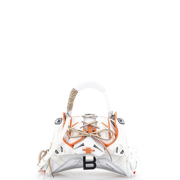 Balenciaga SneakerHead Top Handle Bag Mesh and Faux Leather Small