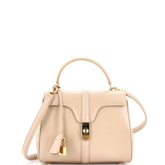 Celine 16 Top Handle Bag Smooth Calfskin Small