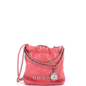Chanel 22 Chain Hobo Quilted Calfskin Mini