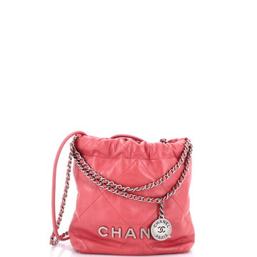 Chanel 22 Chain Hobo Quilted Calfskin Mini