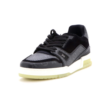 Louis Vuitton Men's LV Trainer Sneakers Monogram Eclipse with Suede