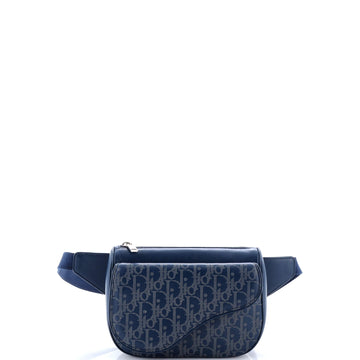 Christian Dior World Tour Saddle Belt Bag Oblique Galaxy Leather