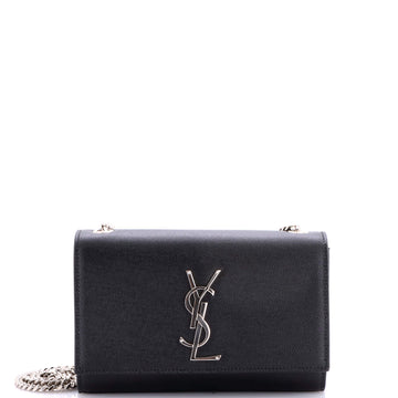 Saint Laurent Classic Monogram Crossbody Bag Grainy Leather Small