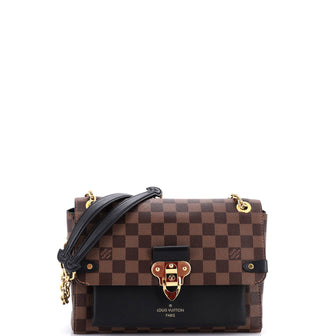 Louis Vuitton Vavin Handbag Damier with Leather PM