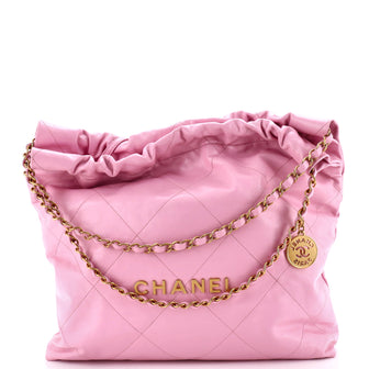 Chanel 22 Chain Hobo Quilted Calfskin Medium