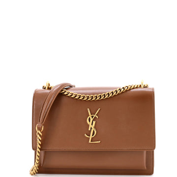 Saint Laurent Sunset Crossbody Bag Leather Medium
