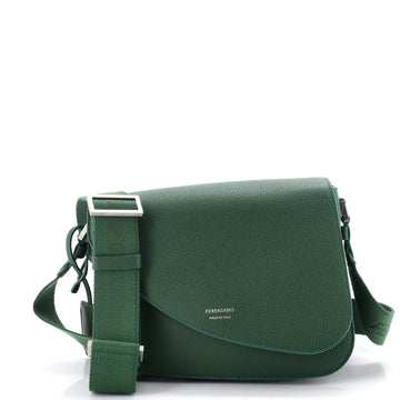 Salvatore Ferragamo Fiamma Messenger Bag Leather Small