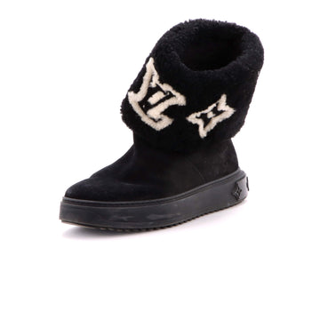 Louis Vuitton Women's Snowdrop Flat Ankle Boots Suede and Shearling