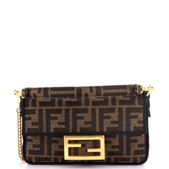 Fendi Baguette NM Bag Zucca Canvas Mini