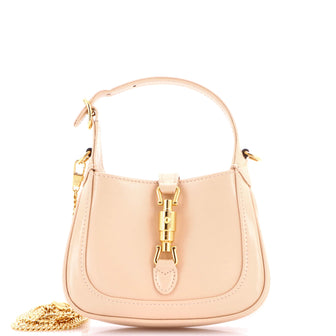 Gucci Jackie 1961 Chain Hobo Leather Super Mini