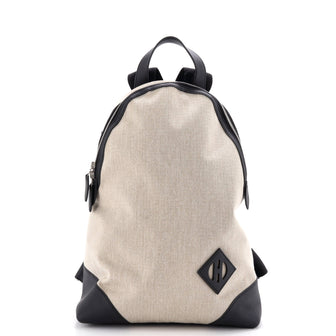 Hermes Allback Backpack Bivouac Toile with Leather