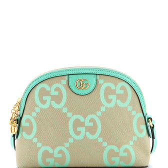 Gucci Ophidia Dome Shoulder Bag Jumbo GG Canvas Small