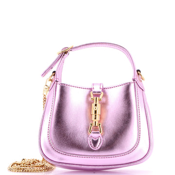 Gucci Jackie 1961 Chain Hobo Leather Super Mini