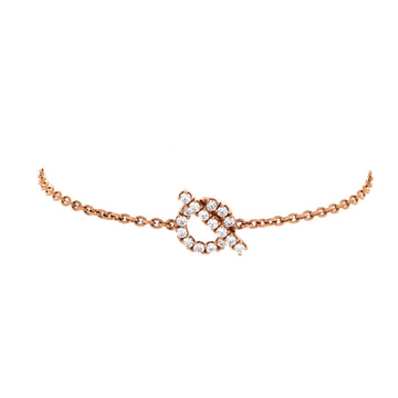 Hermes Finesse Bracelet 18K Rose Gold and Diamonds