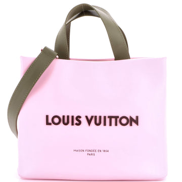 Louis Vuitton Shopper Tote Leather Mini