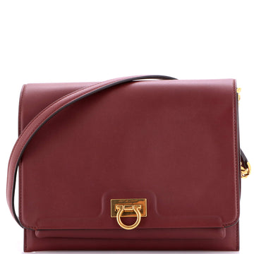 Salvatore Ferragamo Trifolio Flap Bag Leather Medium