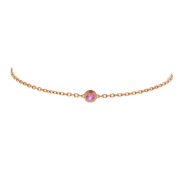 Cartier D'Amour Bracelet 18K Rose Gold with Pink Sapphire