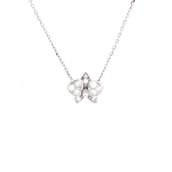 Cartier Caresse D'Orchidees Necklace 18K White Gold with Diamonds Small