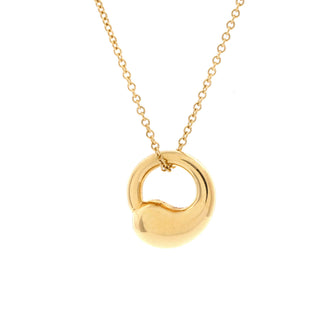 Tiffany & Co. Elsa Peretti Eternal Circle Pendant Necklace 18K Yellow Gold 12mm