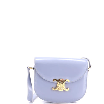 Celine Triomphe Besace Clea Flap Bag Leather