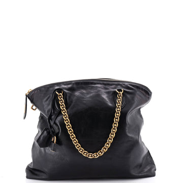 Louis Vuitton Lockit Chain Handbag Boudoir Leather
