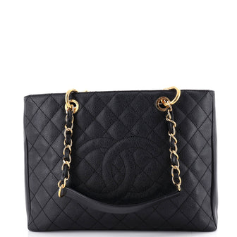 Chanel Grand Shopping Tote Quilted Caviar