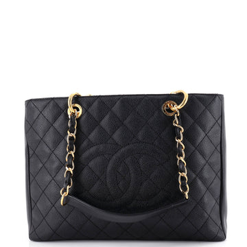 Chanel Grand Shopping Tote Quilted Caviar