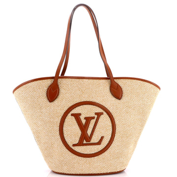 Louis Vuitton Saint Jacques NM Handbag Raffia and Leather