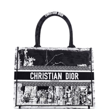 Christian Dior Book Tote Embroidered Canvas Medium