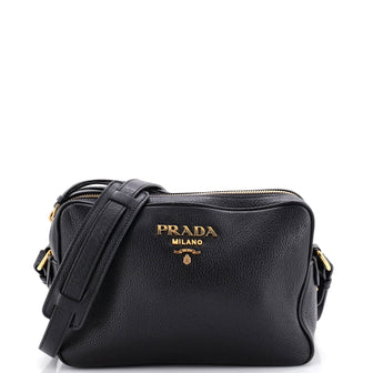 Prada Double Zip Camera Bag Vitello Phenix Medium