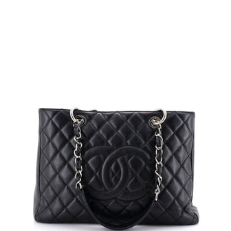 Chanel Grand Shopping Tote Quilted Caviar