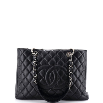 Chanel Grand Shopping Tote Quilted Caviar