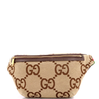 Gucci Belt Bag Jumbo GG Canvas with Leather Large