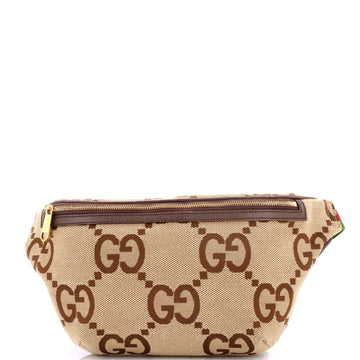 Gucci Belt Bag Jumbo GG Canvas with Leather Large