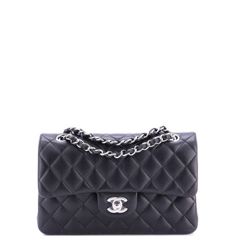 Chanel Classic Double Flap Bag Quilted Lambskin Small