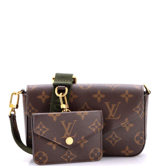 Louis Vuitton Felicie Strap & Go Handbag Monogram Canvas