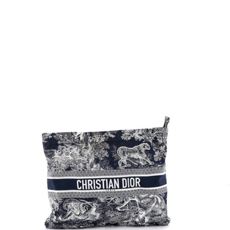 Christian Dior DiorTravel Zipped Pouch Printed Technical Fabric