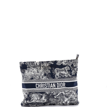 Christian Dior DiorTravel Zipped Pouch Printed Technical Fabric
