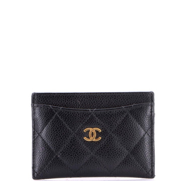 Chanel Classic Card Holder Quilted Caviar