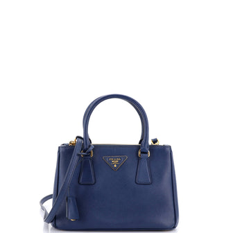 Prada Galleria Double Zip Tote Saffiano Leather Small