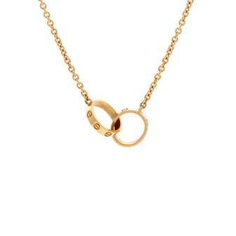 Cartier Love Interlocking Necklace 18K Yellow Gold