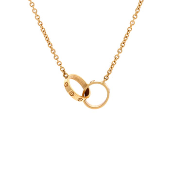 Cartier Love Interlocking Necklace 18K Yellow Gold