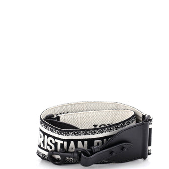 Christian Dior Shoulder Strap Embroidered Canvas
