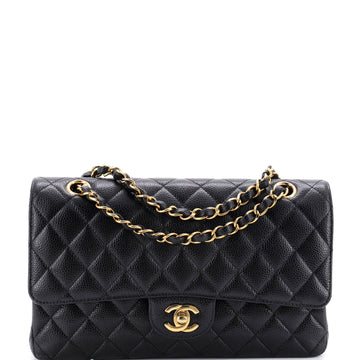 Chanel Classic Double Flap Bag Quilted Caviar Medium