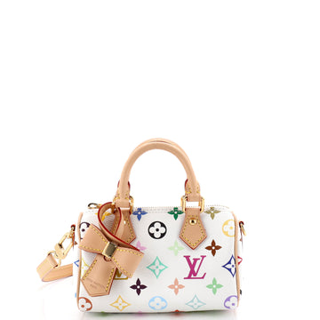Louis Vuitton x Takashi Murakami Speedy Bandouliere NM Bag Monogram Multicolor Nano